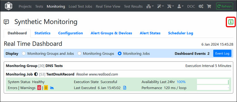 Monitoring Job is Defined