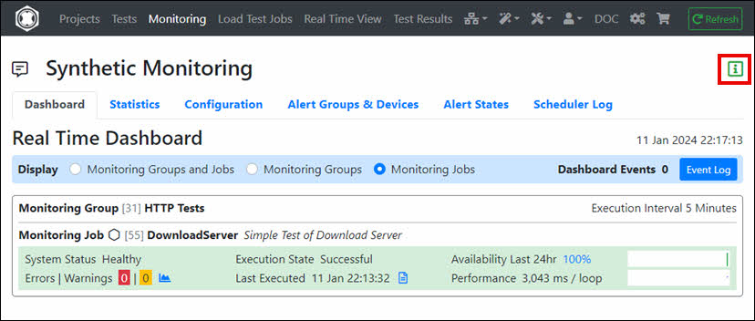 Monitoring Job is Defined